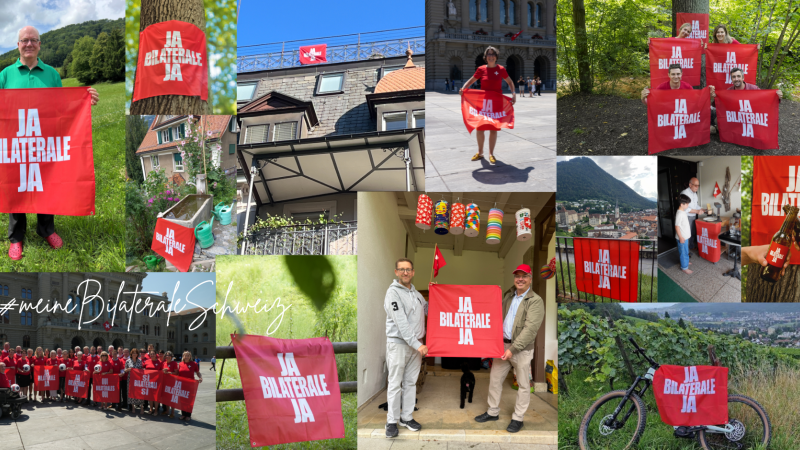 Unsere Community zeigt Flagge für die Bilateralen